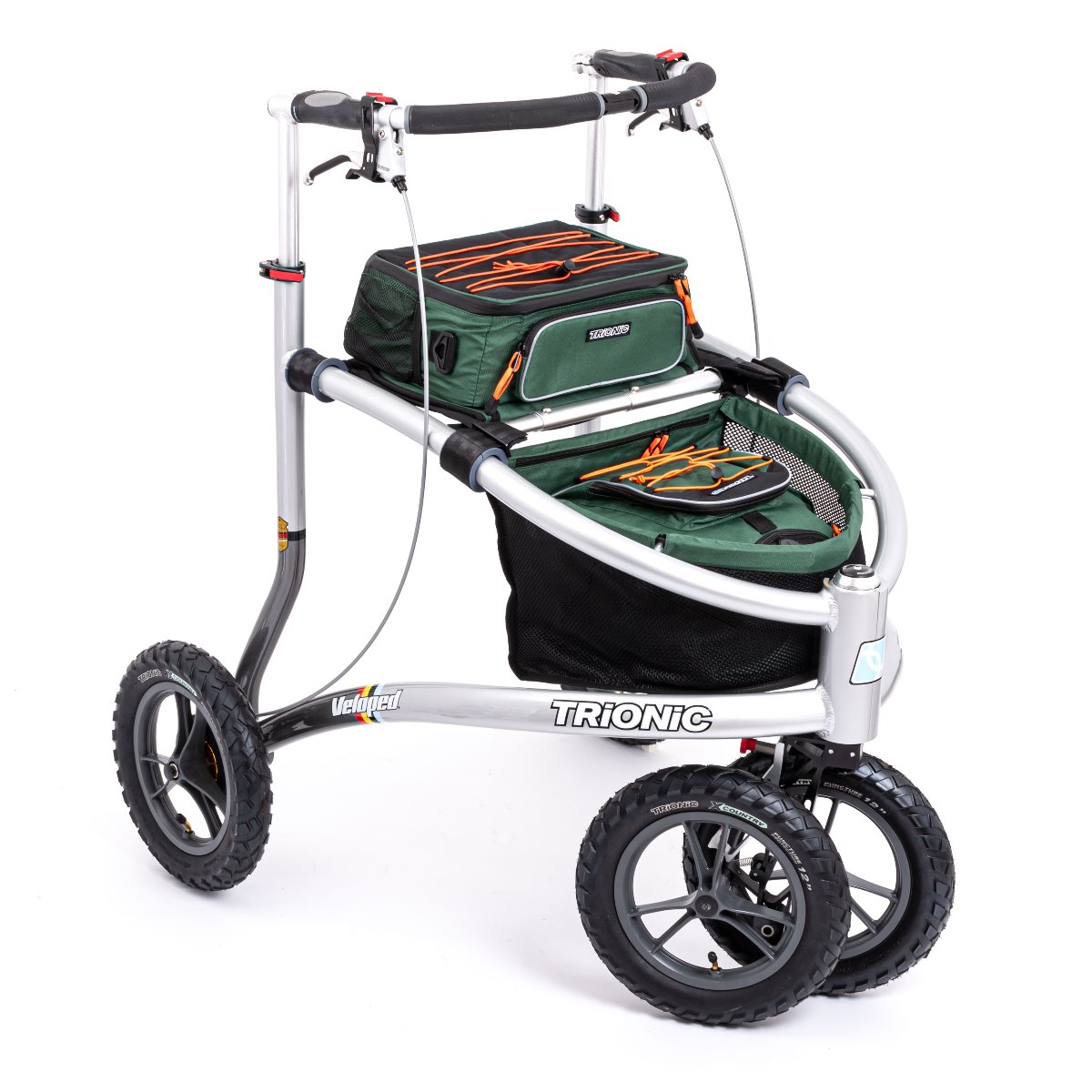 Trionic VELOPED TREK 12er Premium Rollator mit 31 cm Rädern - New Edition