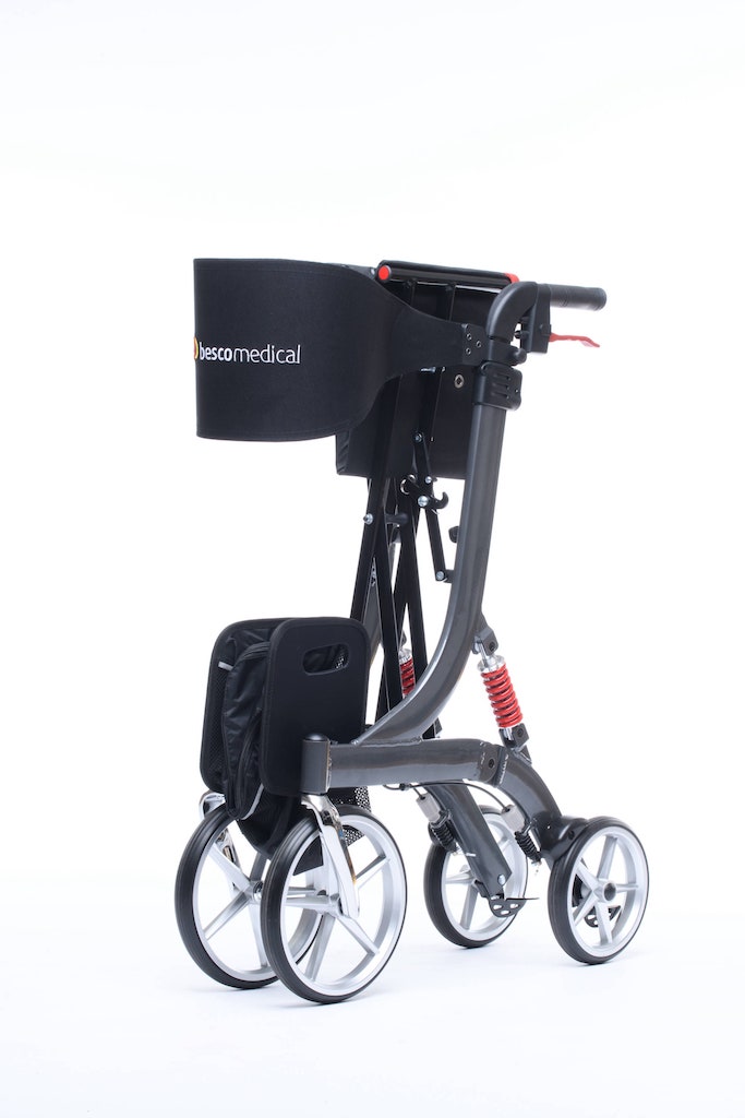 bescomedical SPRING XL Leichtgewichtrollator mit Federung belastbar bis 240 kg
