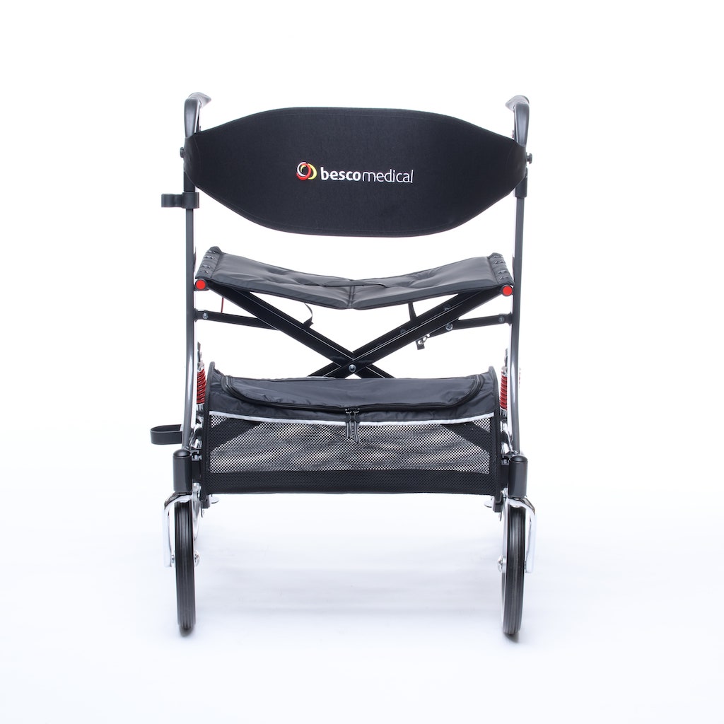 bescomedical SPRING XL Leichtgewichtrollator mit Federung belastbar bis 240 kg