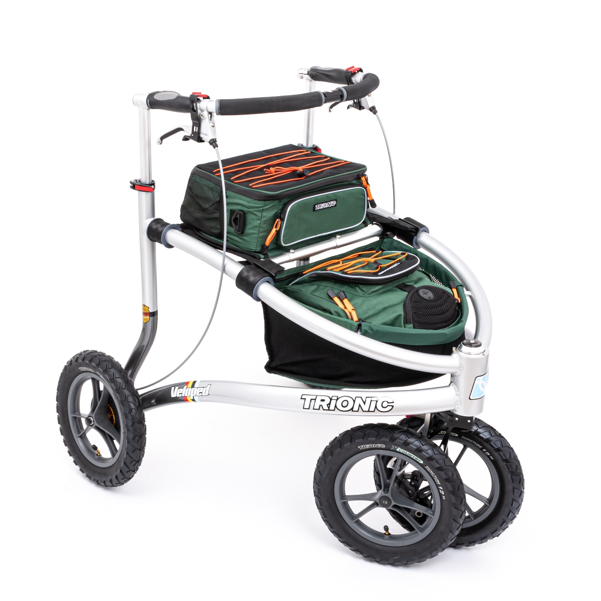 Trionic VELOPED TREK 12er Premium Rollator mit 31 cm Rädern - New Edition