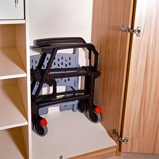 Dusch-/Toilettenrollstuhl Juno, faltbar kleine Hinterrder HMV-Nr. 18.46.01.2028