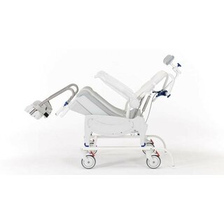 Invacare Aquatec OCEAN VIP Ergo Dusch- und Toilettenrollstuhl HMV: 18.46.01.4003 Toilettentopfhalter + Toilettentopf + Softsitz mit Ausschnitt