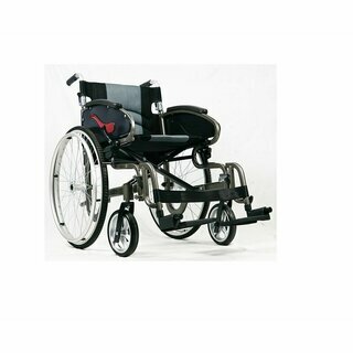 Antar Faltrollstuhl AT52309 in 2 Sitzbreiten mit abklappbarer R�ckenlehne 43 cm
