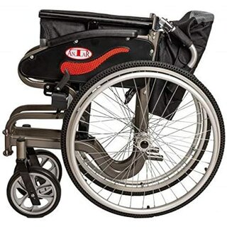 Antar Faltrollstuhl AT52309 in 2 Sitzbreiten mit abklappbarer R�ckenlehne 43 cm