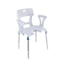 Careline SMART Duschstuhl, mit Intimausschnitt, mit Arm-...