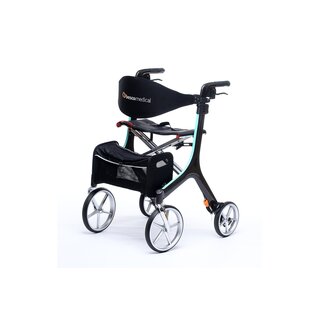 bescomedical MeinCARBON Leichtgewichtrollator in verschiedenen Farben M Aquamarin-mint